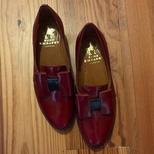 Men's Red Loafers